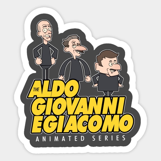 The Aldo, Giovanni e Giacomo Animated Series Sticker by danilocirillo